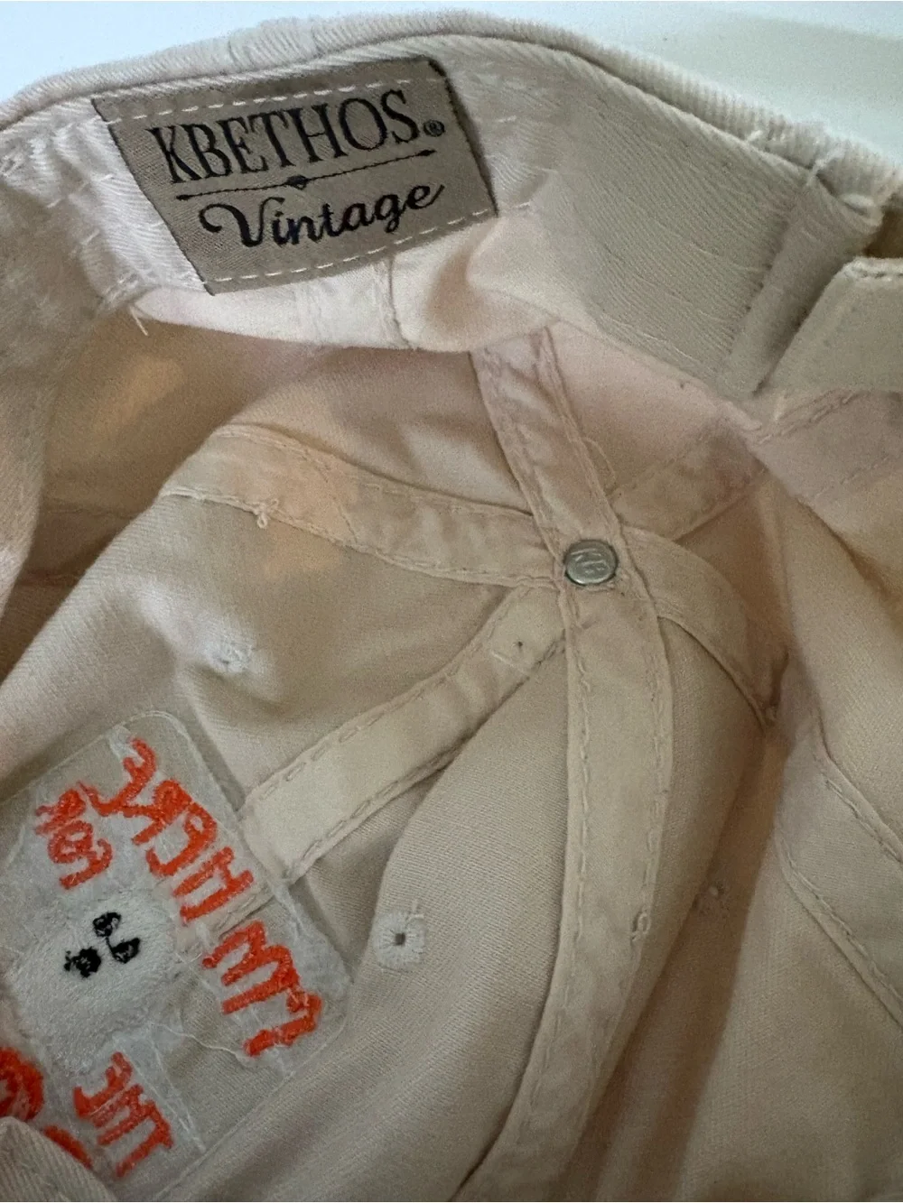 Halloween Beige 'I'm Here for the Boos' Ghost Patch distressed hat